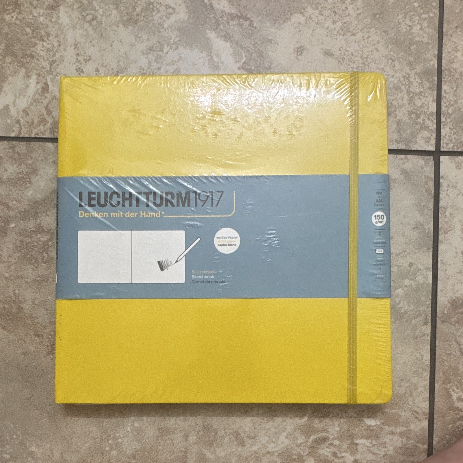 LEUCHTTURM1917 Yellow Blank Notebook Sketchbook Journal