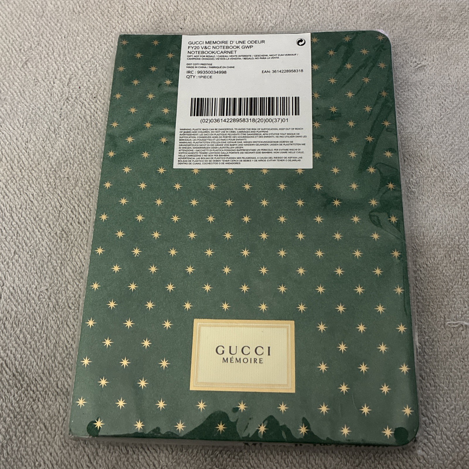 Gucci Limited Edition Memoire d’une Odeur Notebook Hardcover New & Rare