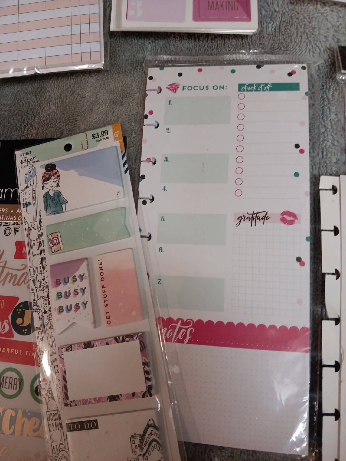 Happy Planner, Agenda 52, Big Idea Sticker Books And Tape 15 Pcs