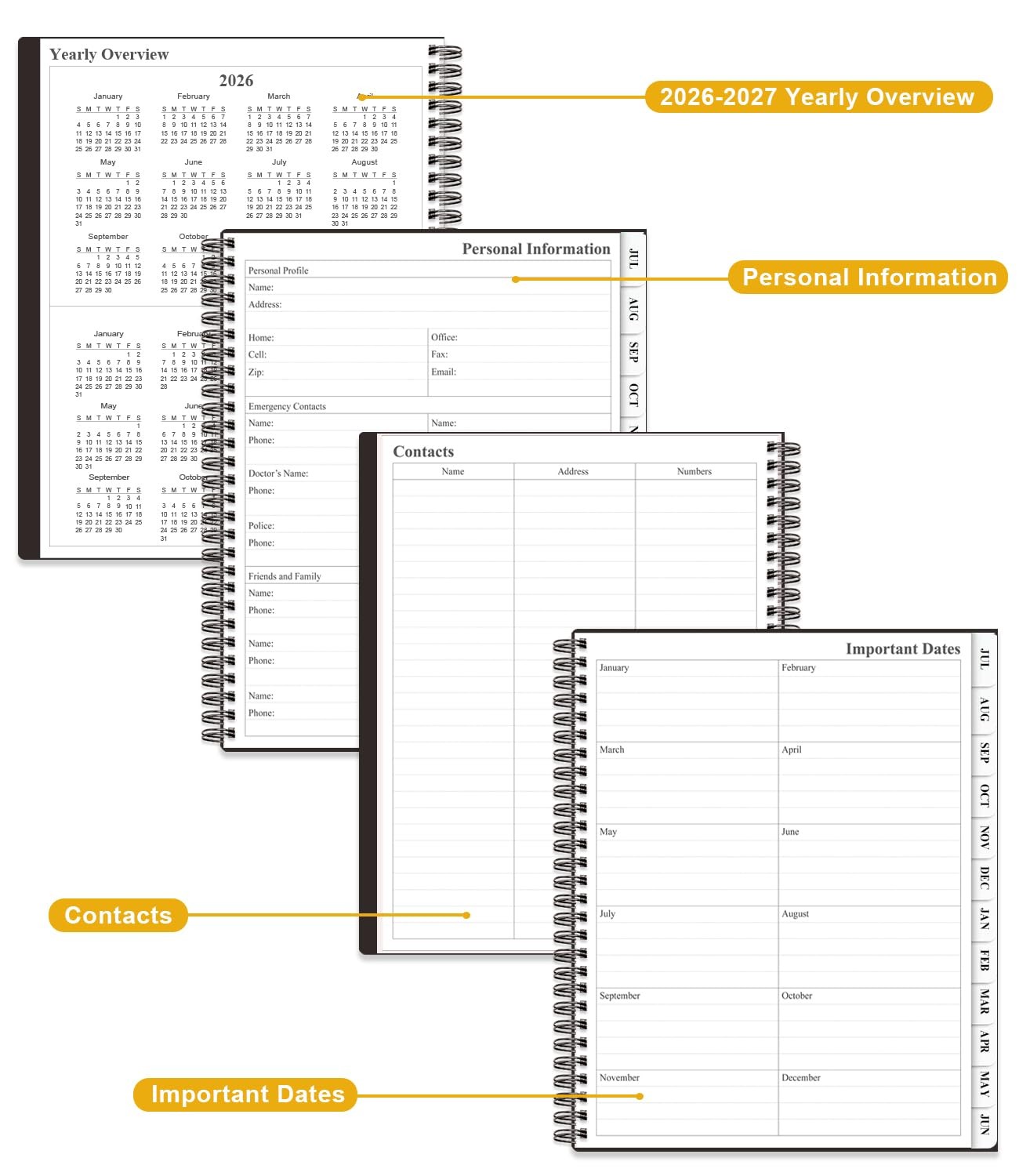 Planner 2025-2026 Weekly and Monthly Planning Book for Student Teacher Supplies