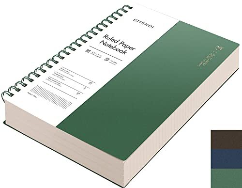 Spiral Notebook College Ruled, 11.2″ X 8.27″, 150 Sheets/300 A4 Dark Green