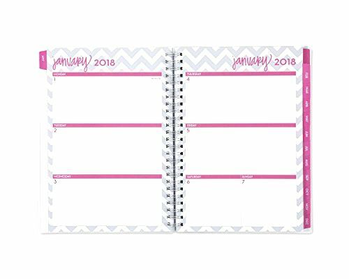 Blue Sky 2018 Weekly & Monthly Planner with Extra Notes Pages, Twin-Wire Binding