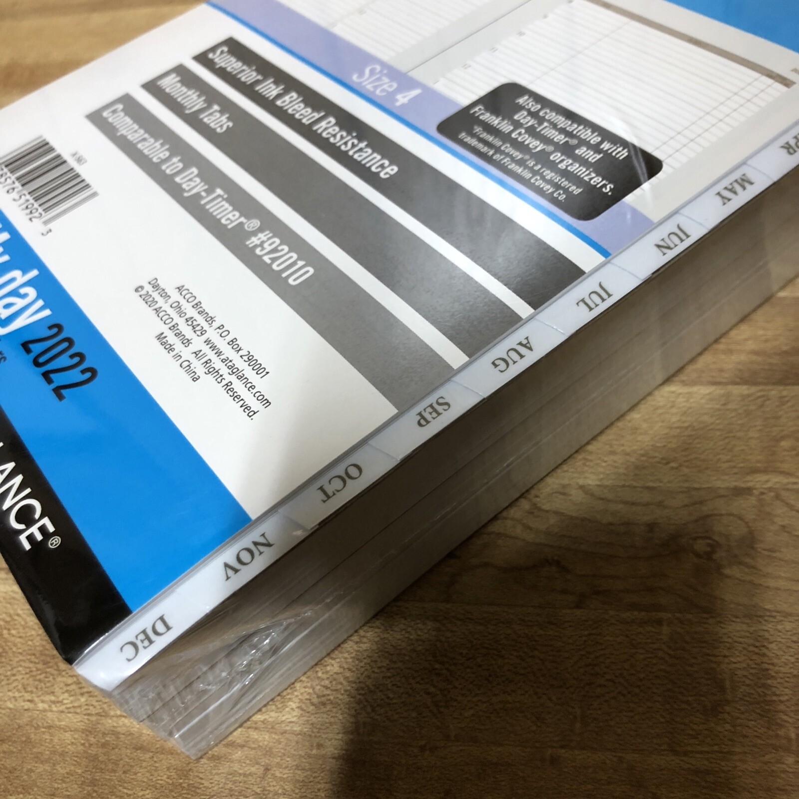 AT-A-GLANCE My Day 2022 5.5″ x 8.5″ Refill White/Gray 481-225A New