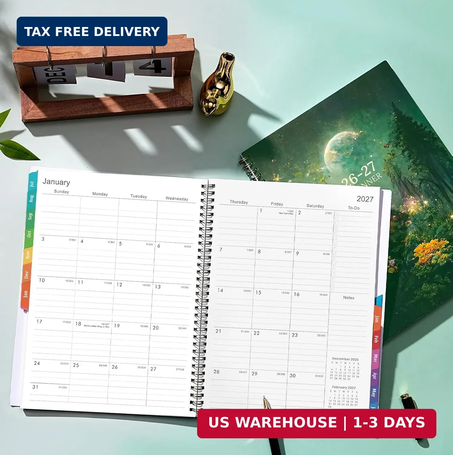 Planner 2026-2027 – Academic Planner 2026-2027, Jul.2026 – Jun.2027, 9″ x 11″, 2