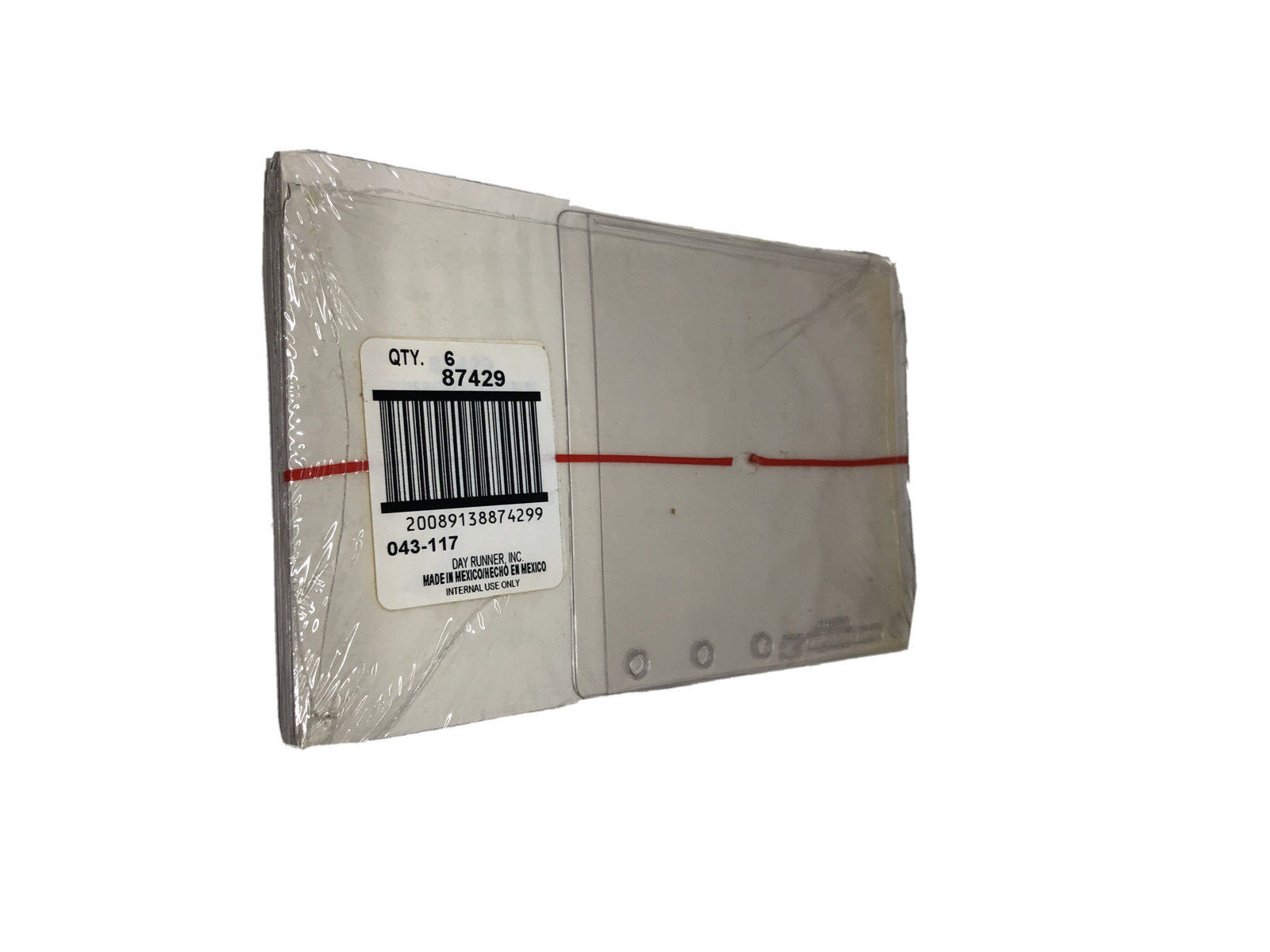 6- Pack Day Runner 3.5″ Diskette Holder Page Size 3 1/4″ x 6 1/4″ 2 per package