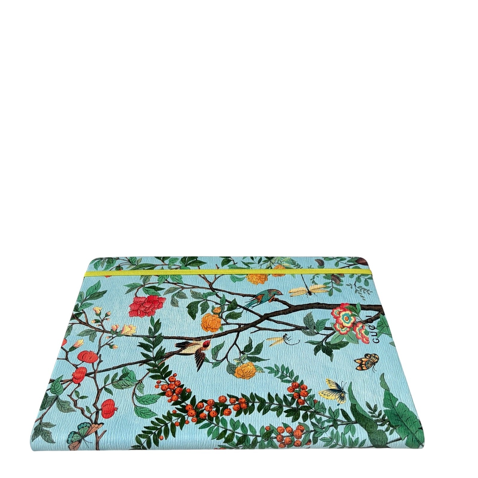 NEW Gucci Tian Print Large Luxury Notebook Blue Floral Journal in Gift Box