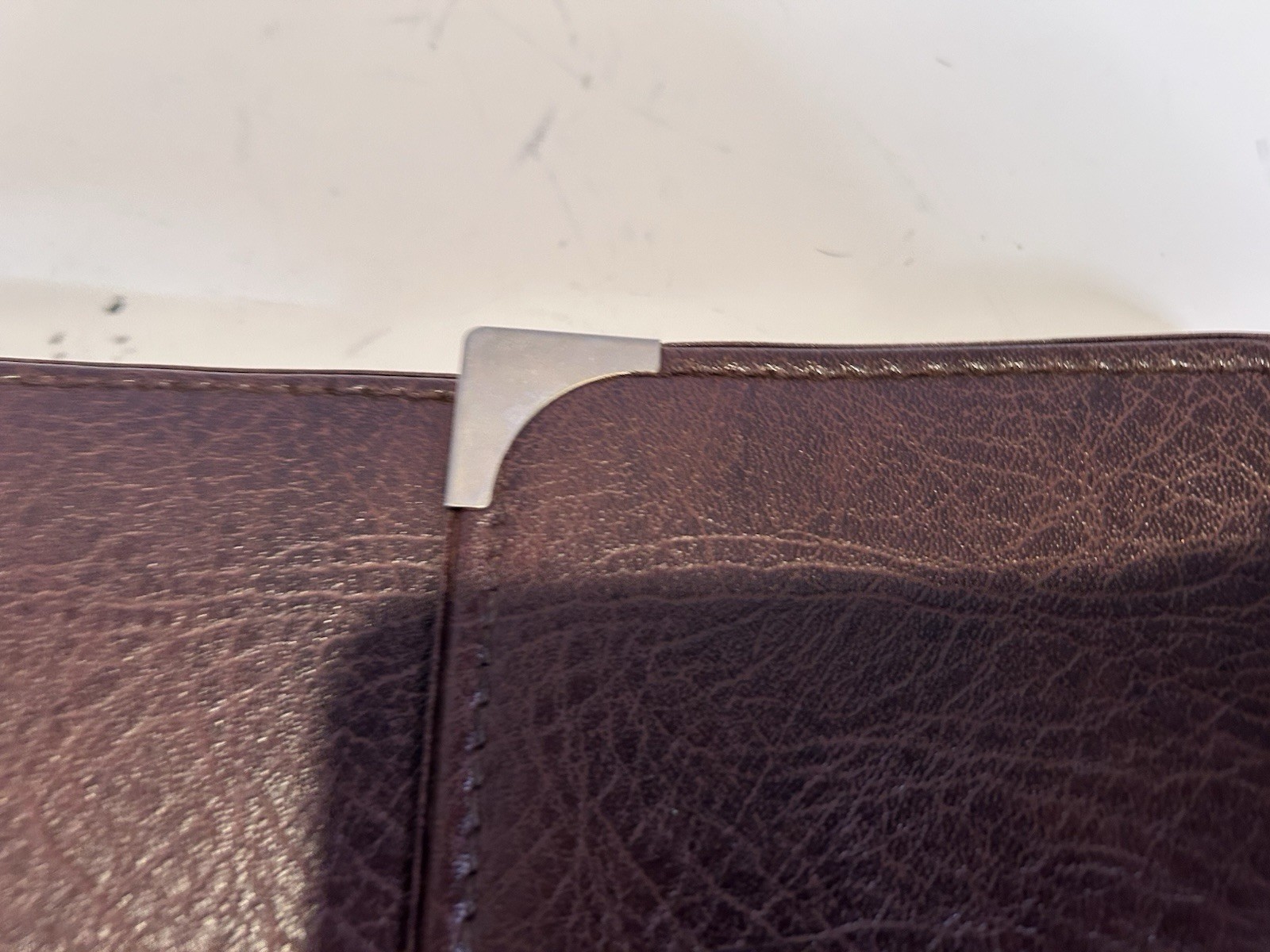 Vintage Krause Leather Portfolio Organizer Business Desktop Folio
