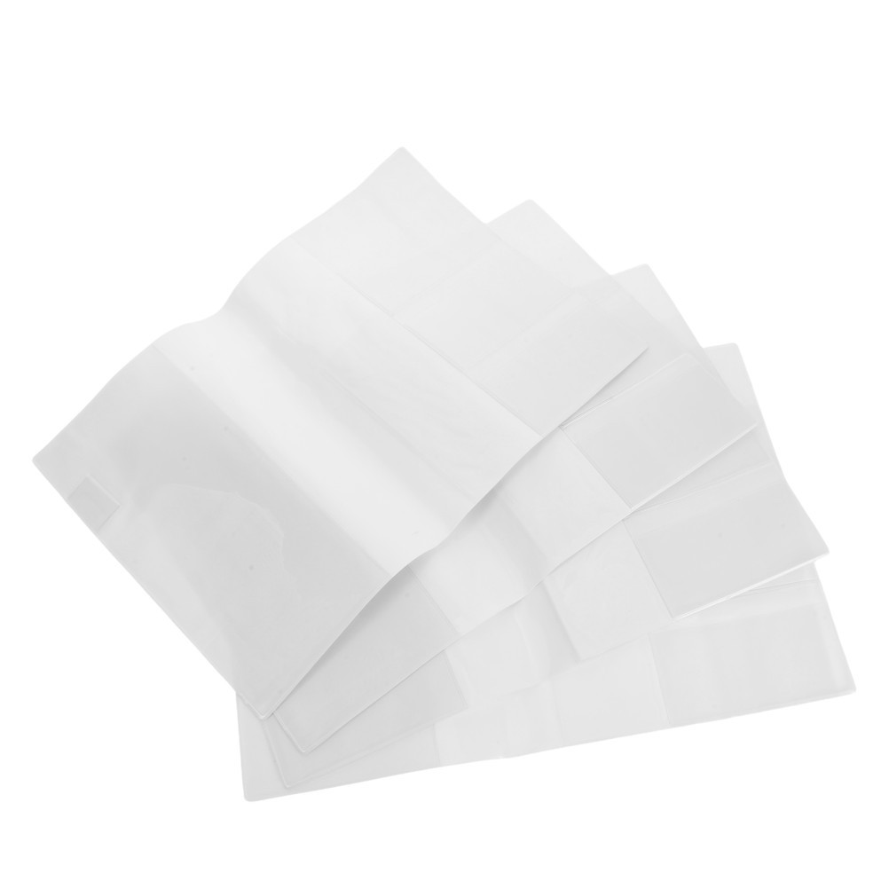 4Pcs Clear PVC Protective Book Covers A5 Size Waterproof Lightweight Sleeves