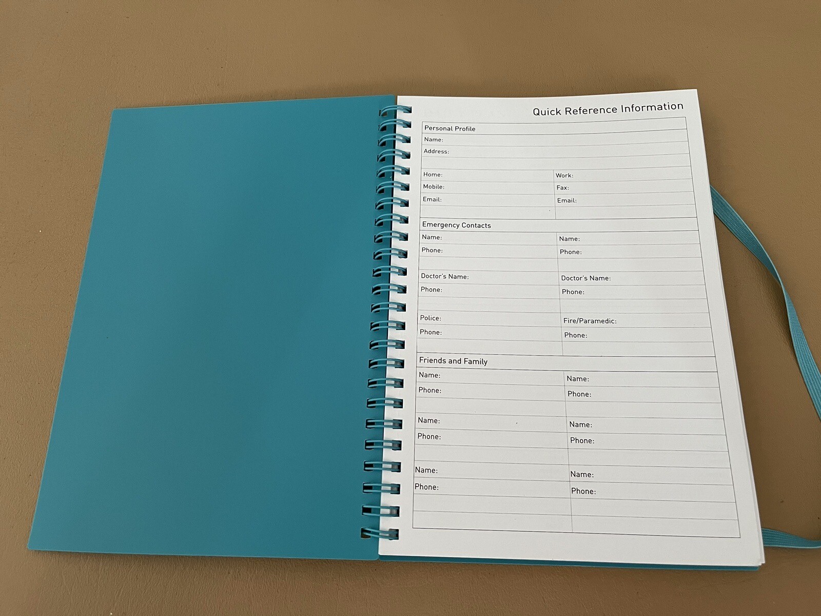 Non-Dated Daily Hardcover Day Planner 8.5 x 6.4