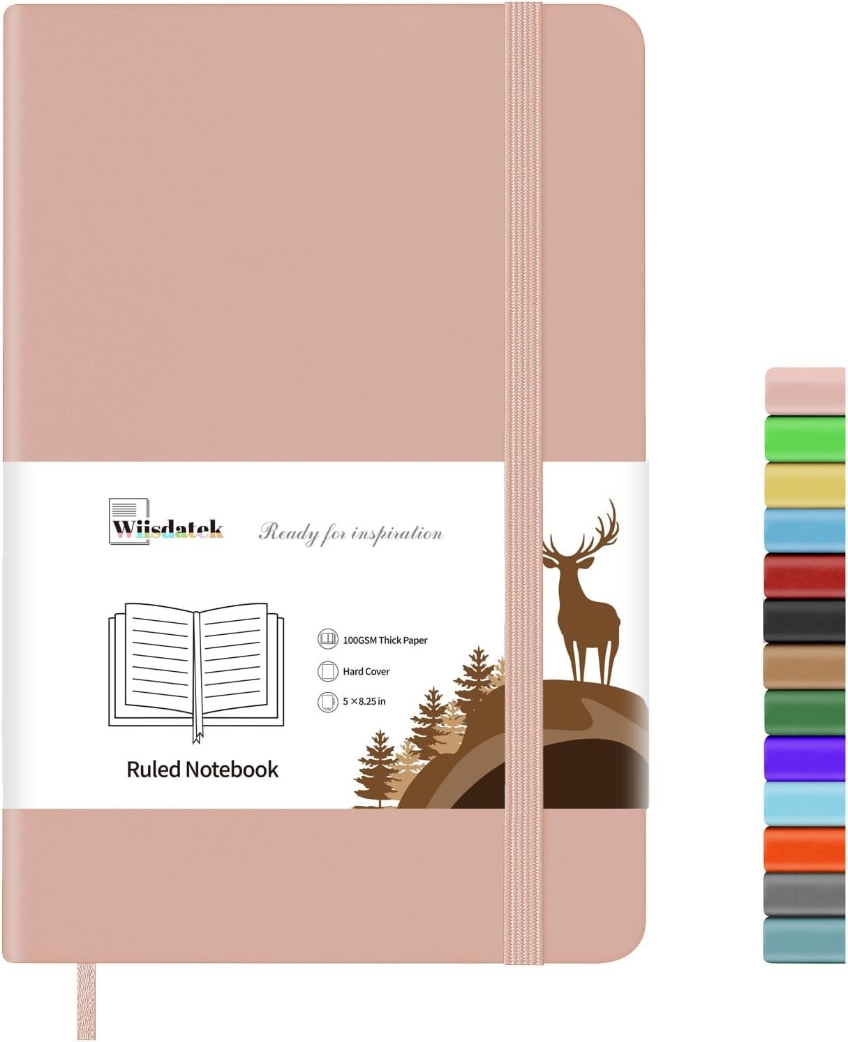 Stylish Pink Leather Journal with 128 Pages – Perfect for Note Taking & Gifting