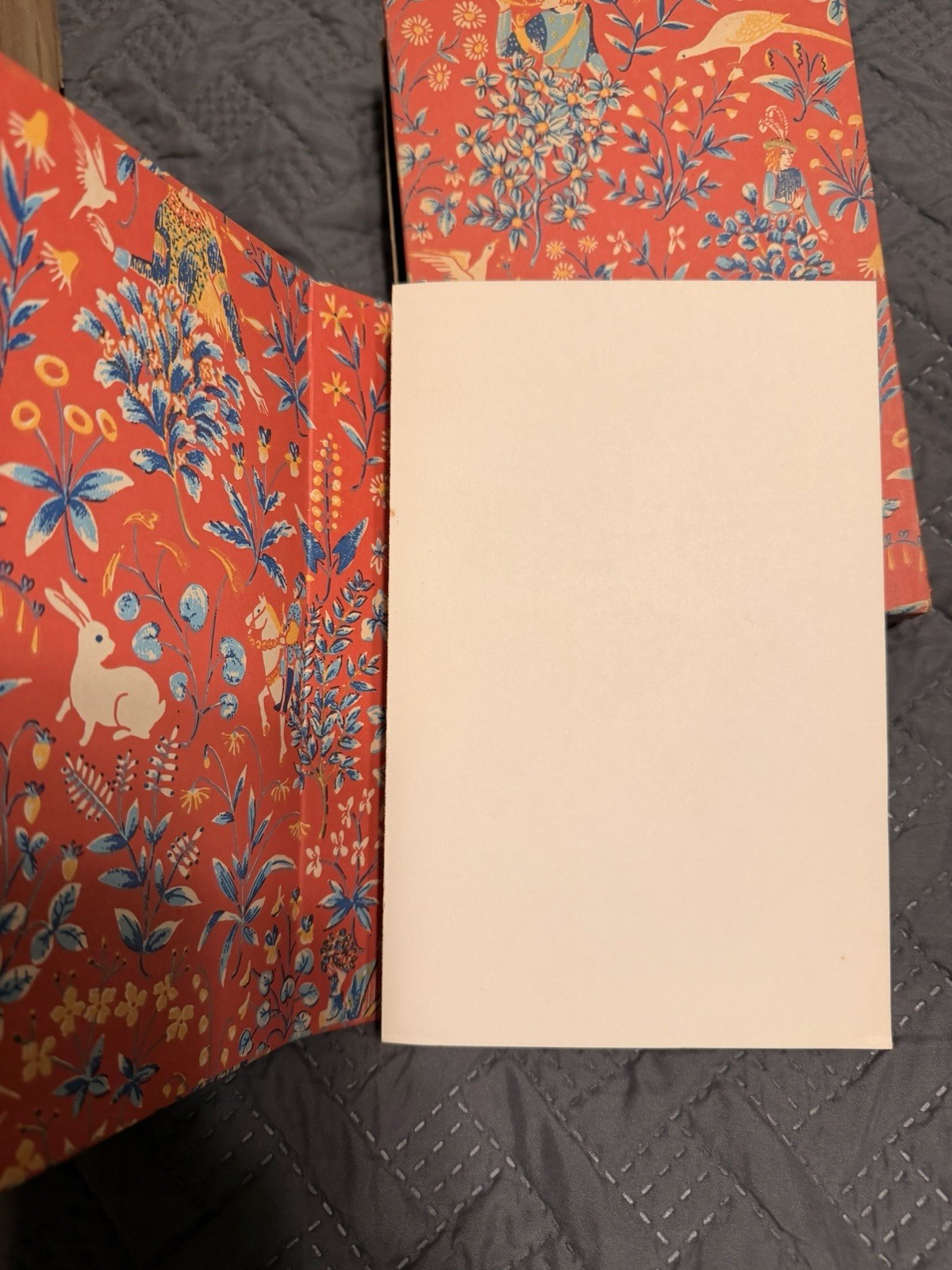 Notebook Journal NOS Red With Animals Rifle Paper Co. Menagerie Design