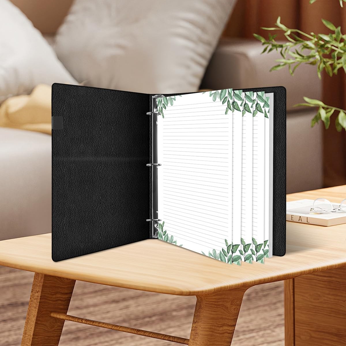 (3-Pack) Letter Size Lined Refill Paper, 3-Hole Punched 300 Sheets, White