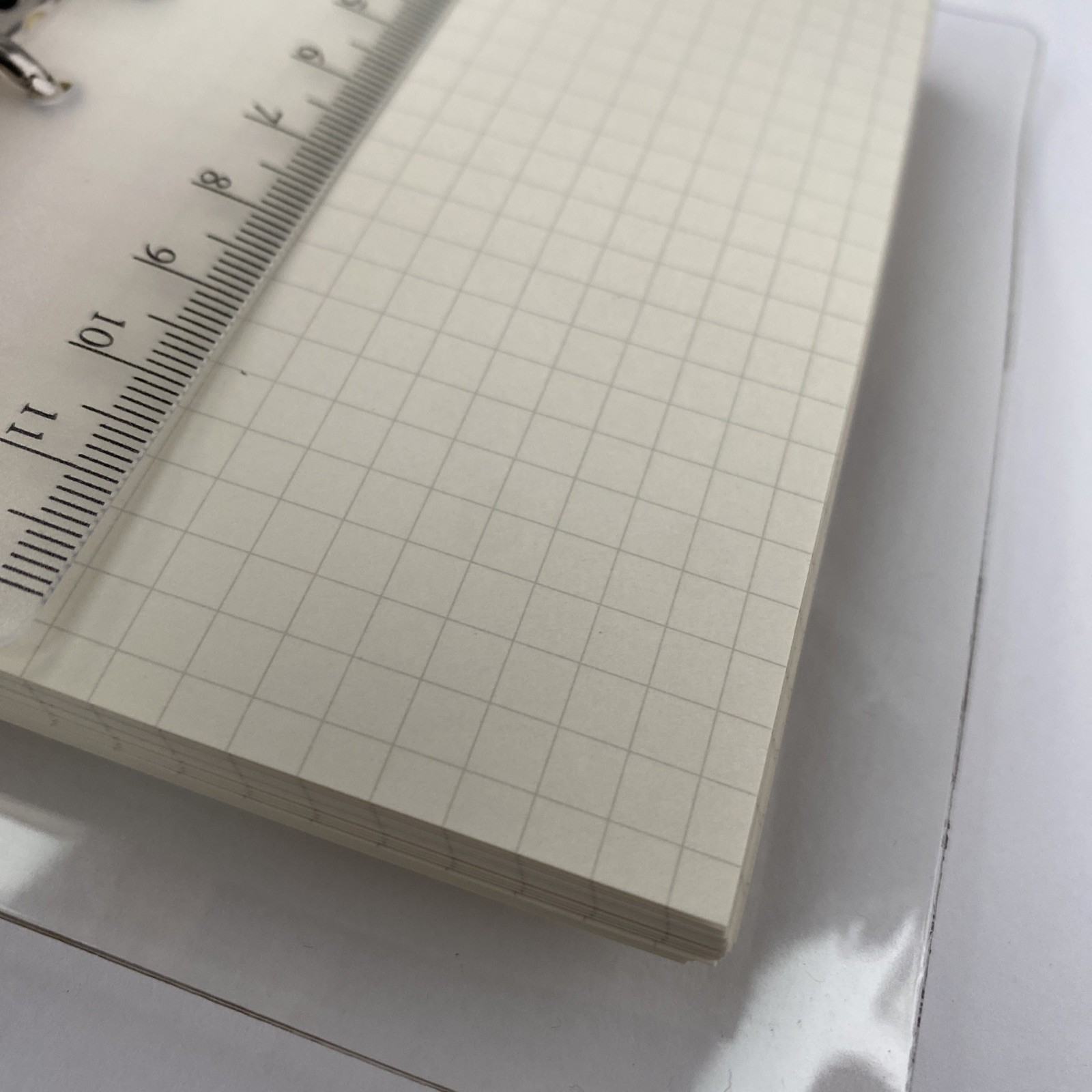 A7 Binder 6 Ring Budget Binder Clear PVC Planner Cover Notebook Shell Paper