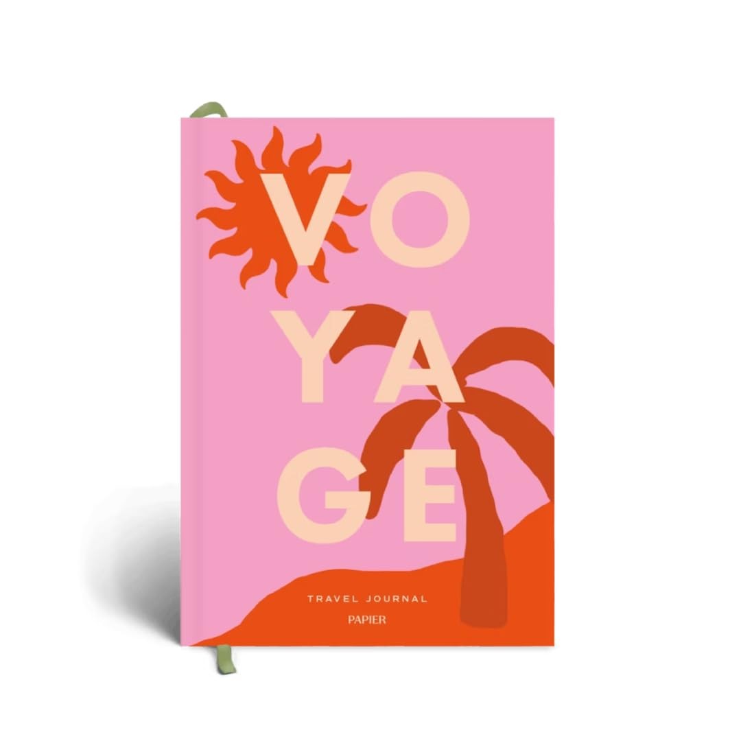 Papier Voyage Travel Journal – Hardcover | Blank Space For 6 Journeys | Packing