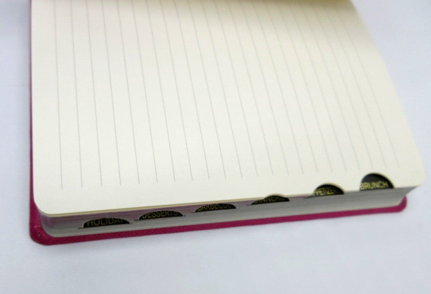 RECIPES Planner Notebook 4×6″ Soft Cover with Tabs Graphic Image Post PINK