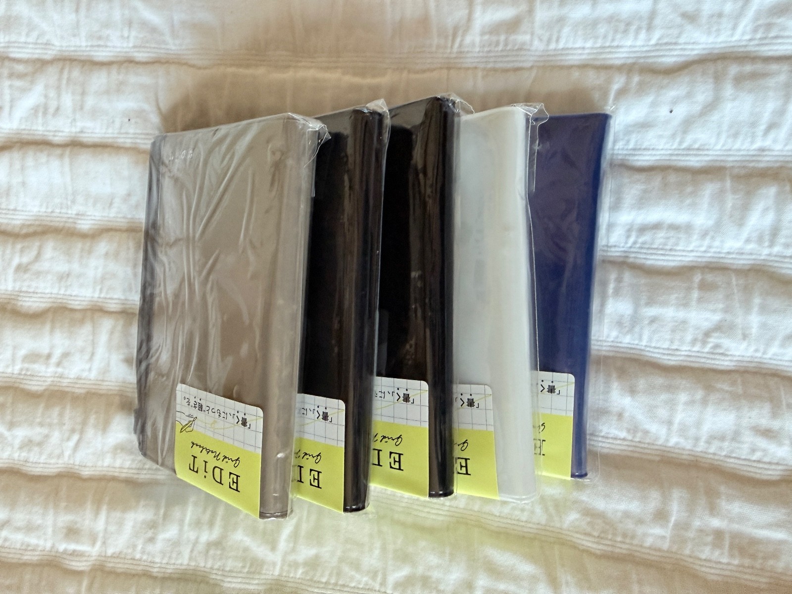 MARK’S EDiT Grid Notebook, B7, with PVC Cover, Zip pocket and Refillable BLACK