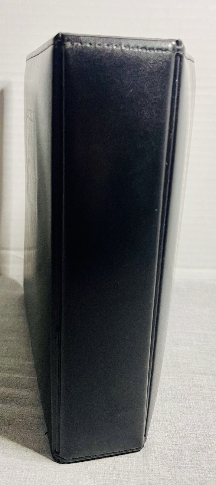 Franklin Covey Quest Classic Leather Open Binder Planner Black 7 Ring 1.5 x 11