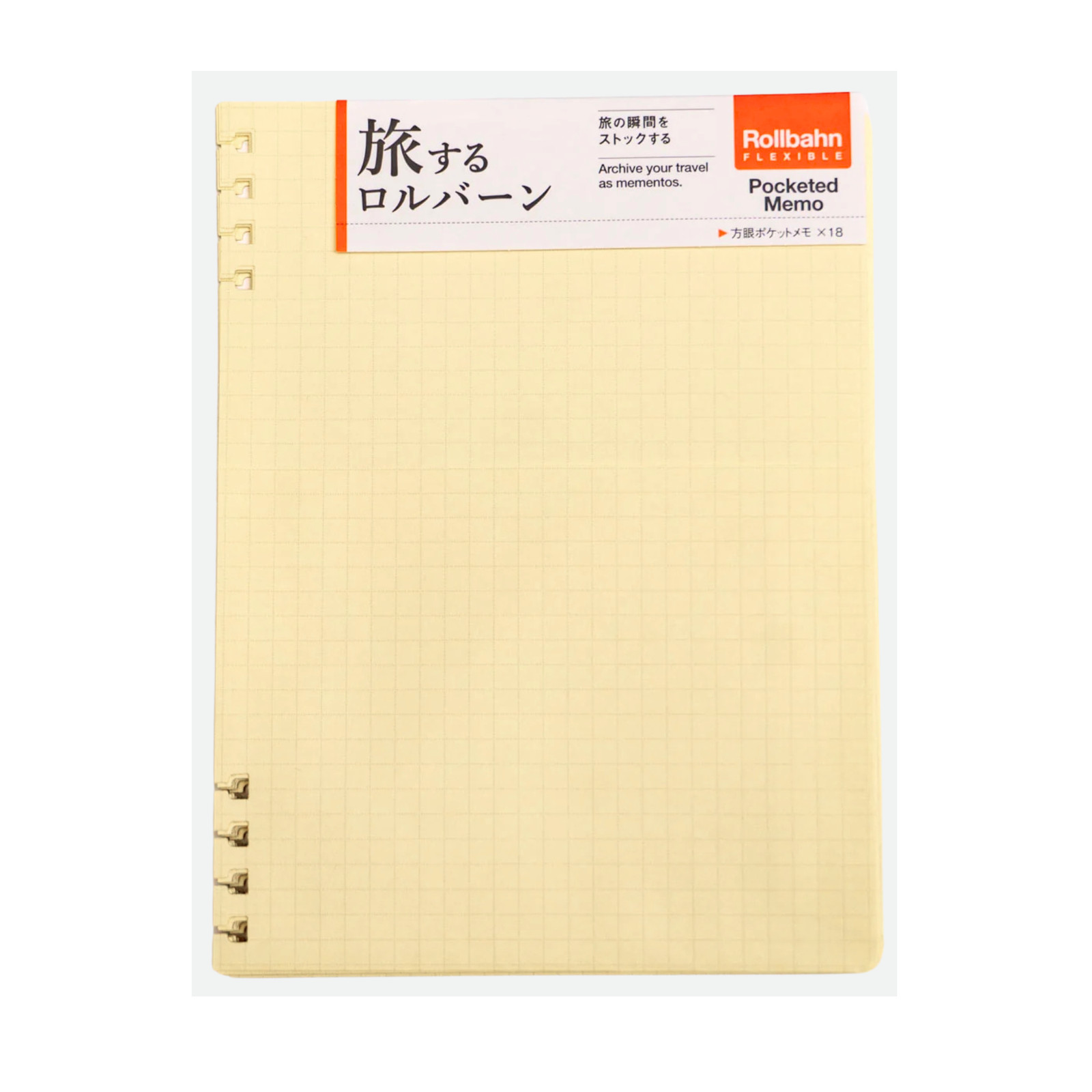 Delfonics Rollbahn Flexible Travel Pocket Memo Refills: 5-1/2 in. x 7 in. Cream