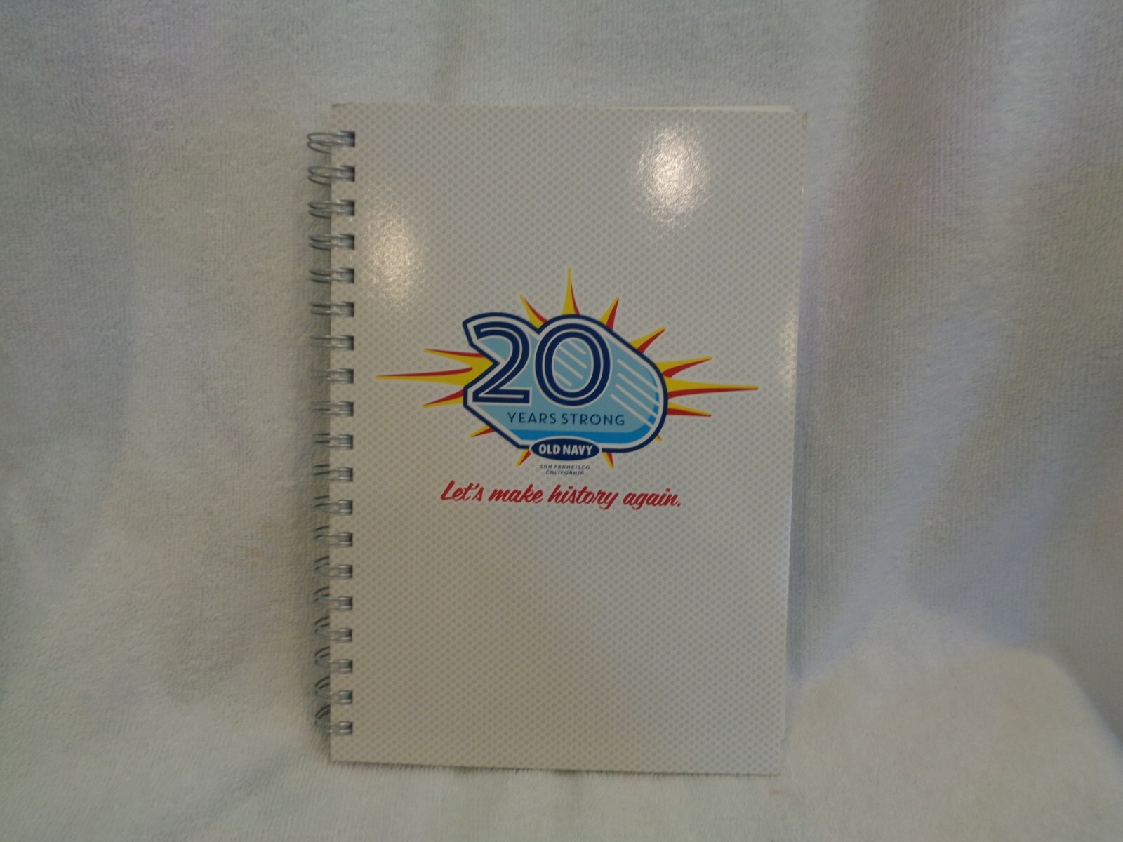 OLD NAVY Notebook Journal Blank Unused Graph Paper 20 Year Anniversary NEW