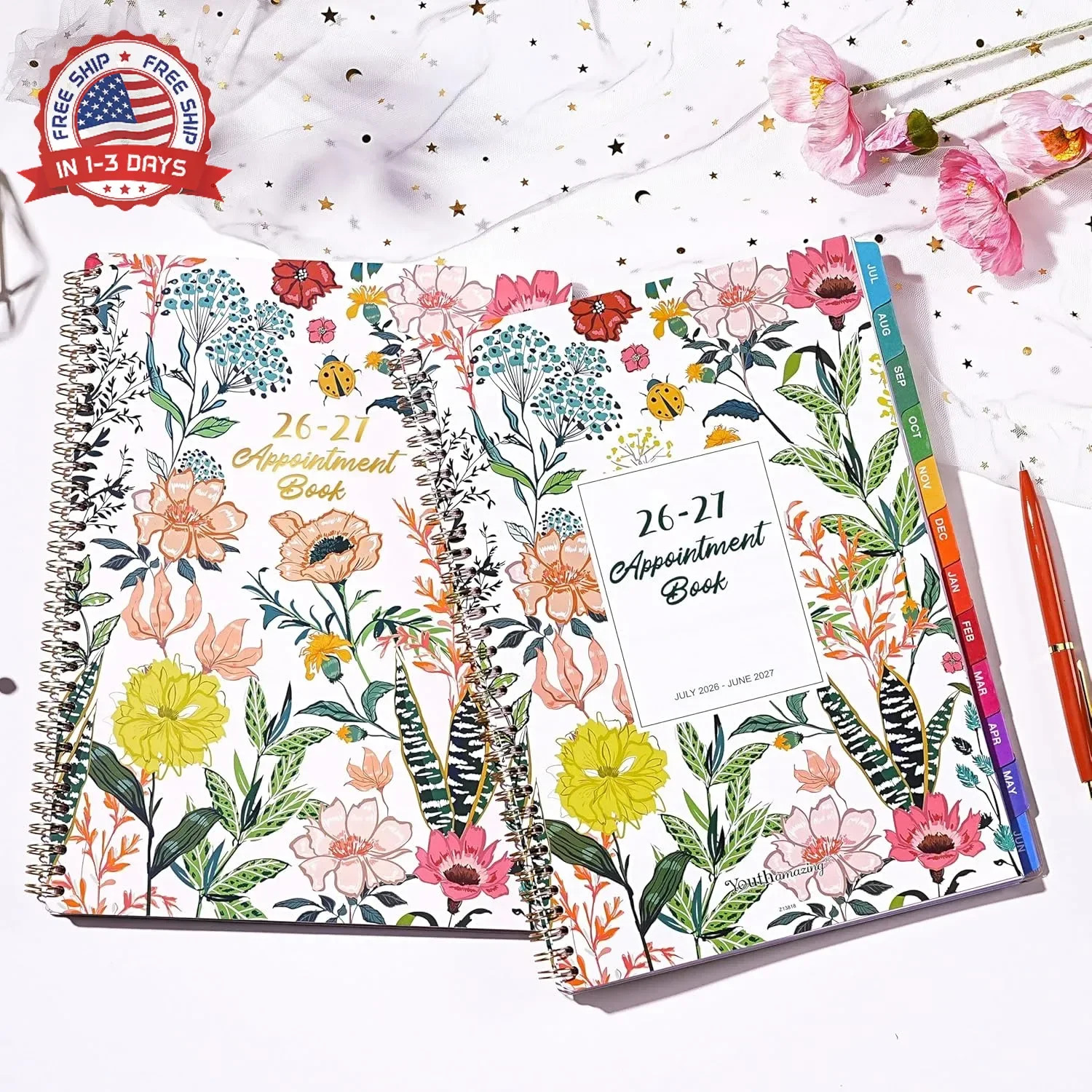 2026-2027 Appointment Book/Planner – 2026-2027 Daily Hourly Planner, Jul 2026 –
