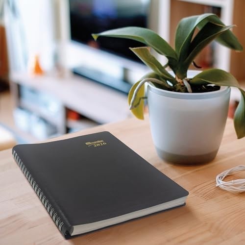 2026 Essential Daily Planner & Appointment Book, 12 Months, Twin-Wire, 11″x8.5″