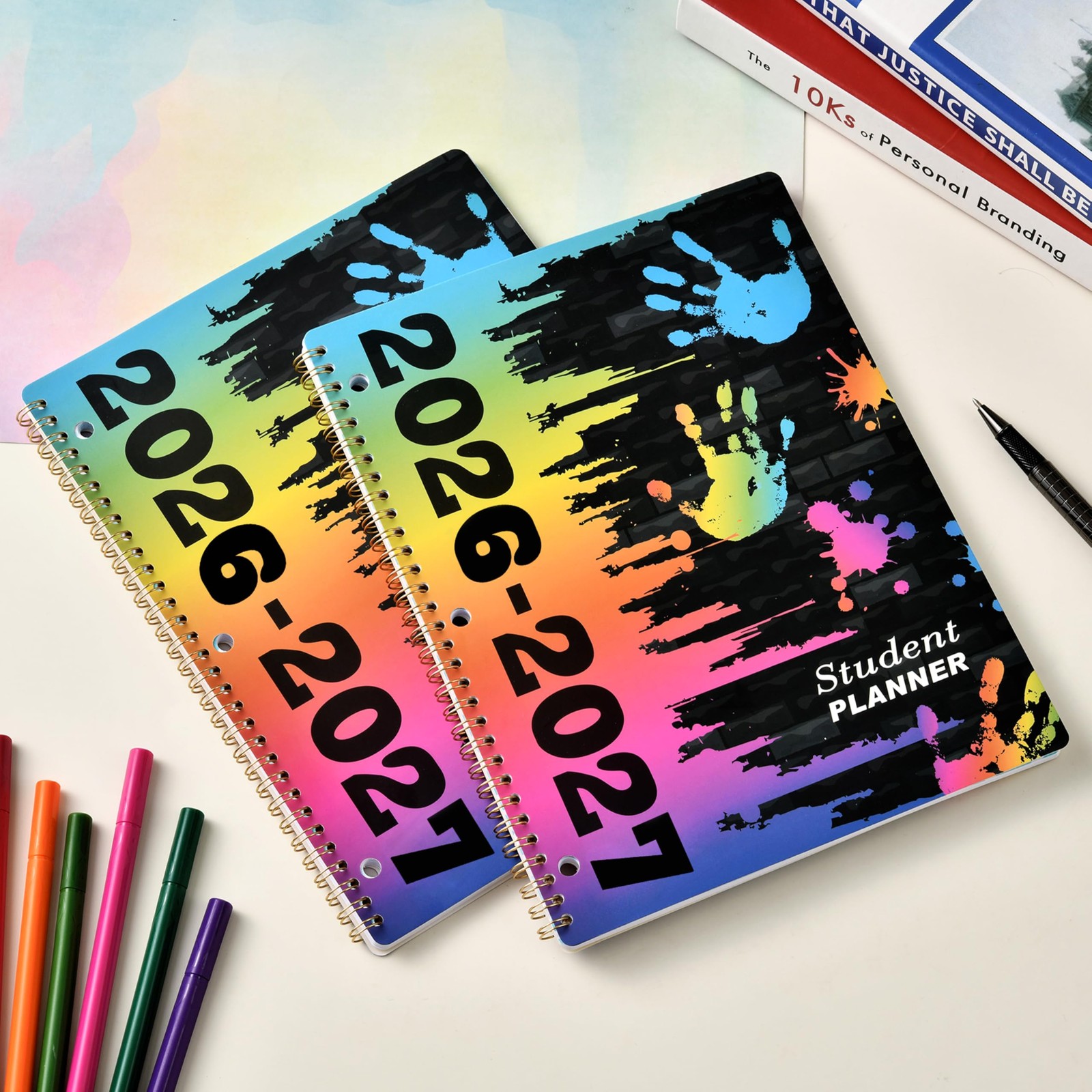 Student Planner 2026-2027 – School 9 x 11 inches, Multicolor