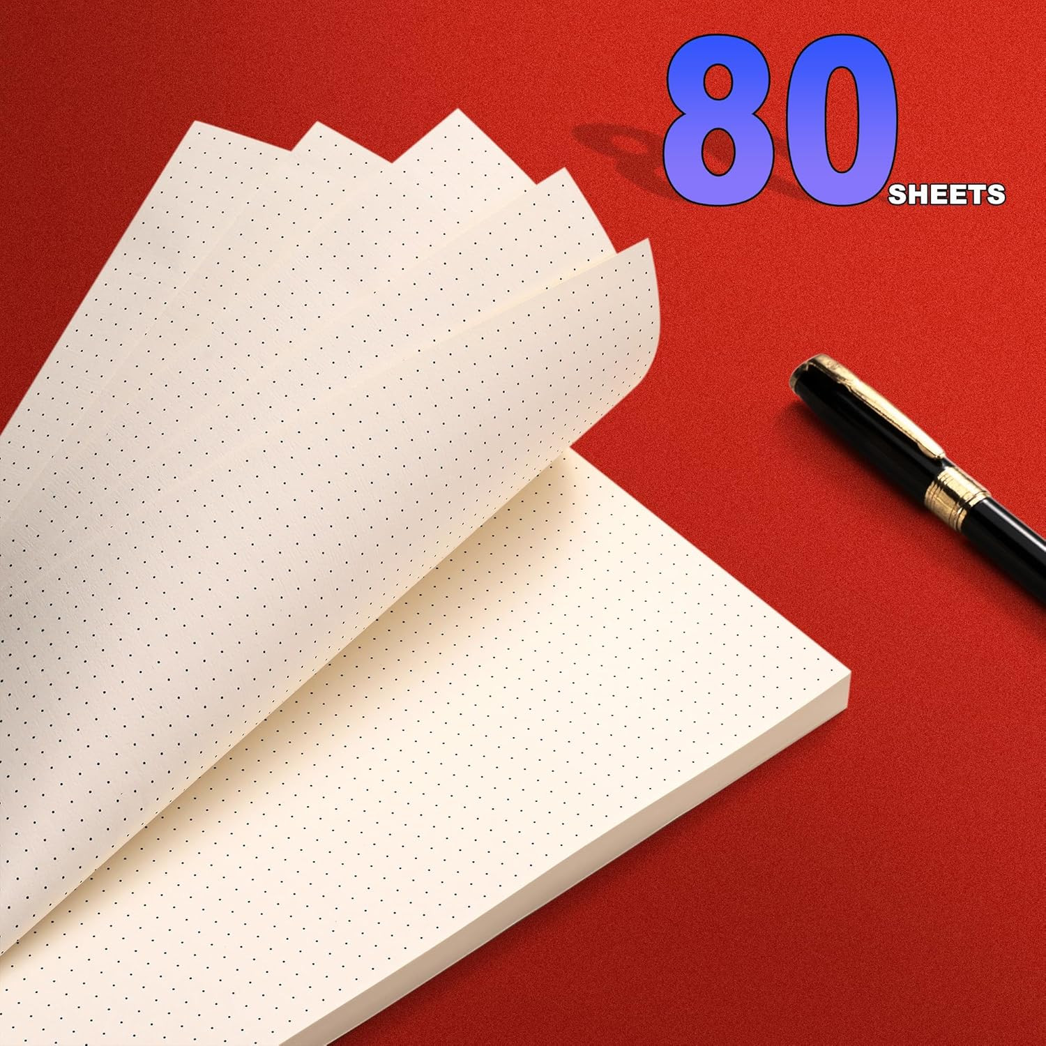 2 Packs A5 Dot Grid Paper, 6 Hole Punched,A5 Dotted Refill Paper for Filofax Pla