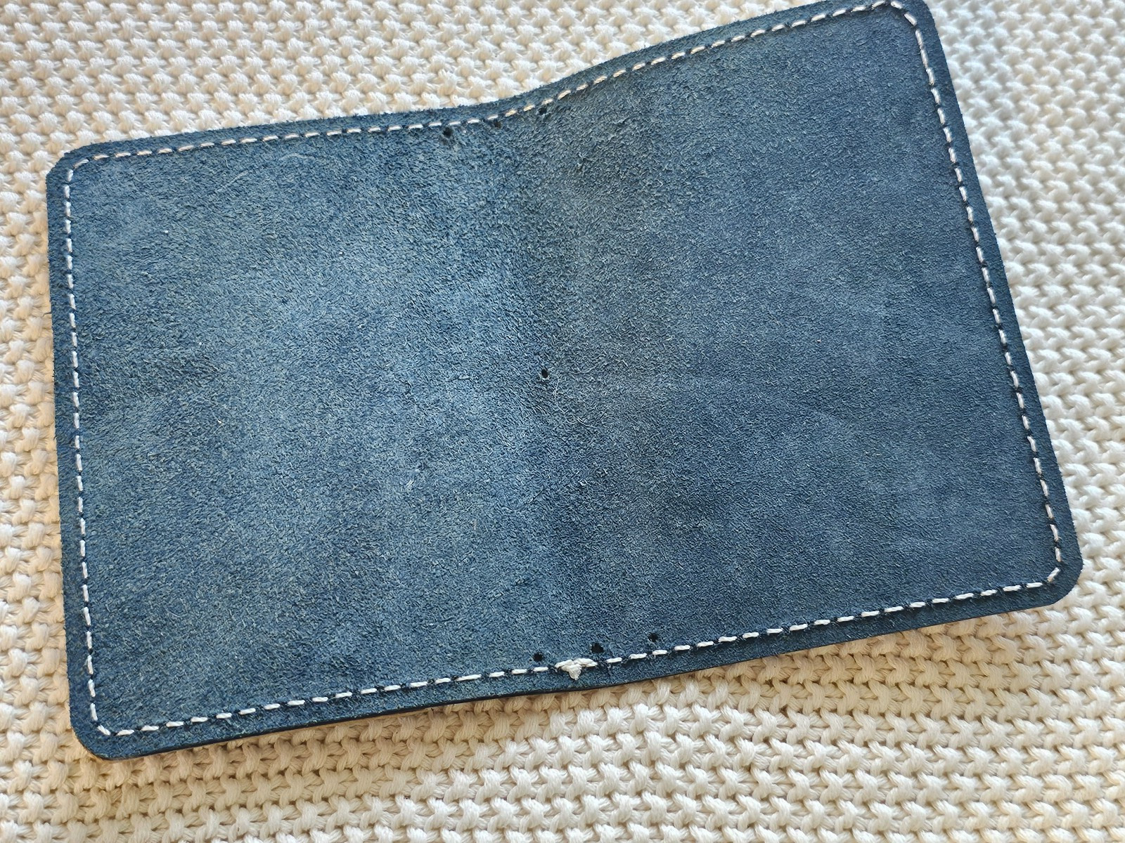 The Leather Quill Shoppe – Pocket Size Traveler’s Notebook Blue (no elastics)