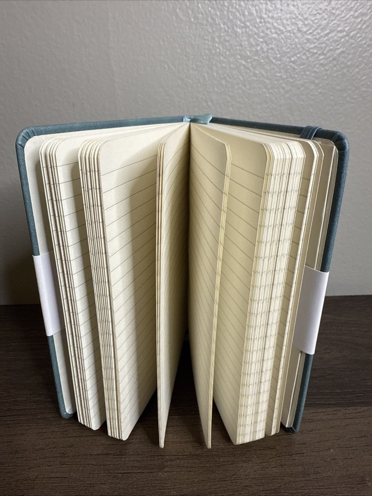 BEECHMORE BOOKS London Lined Ruled Pocket Notebook / Journal – Arctic Teal
