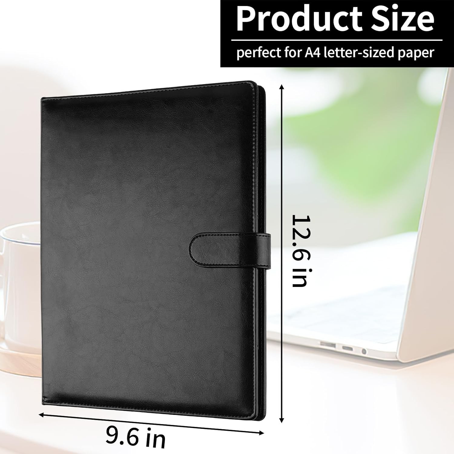 Professional Padfolio with Clipboard, Faux Leather Portfolio Folder Binder, L…