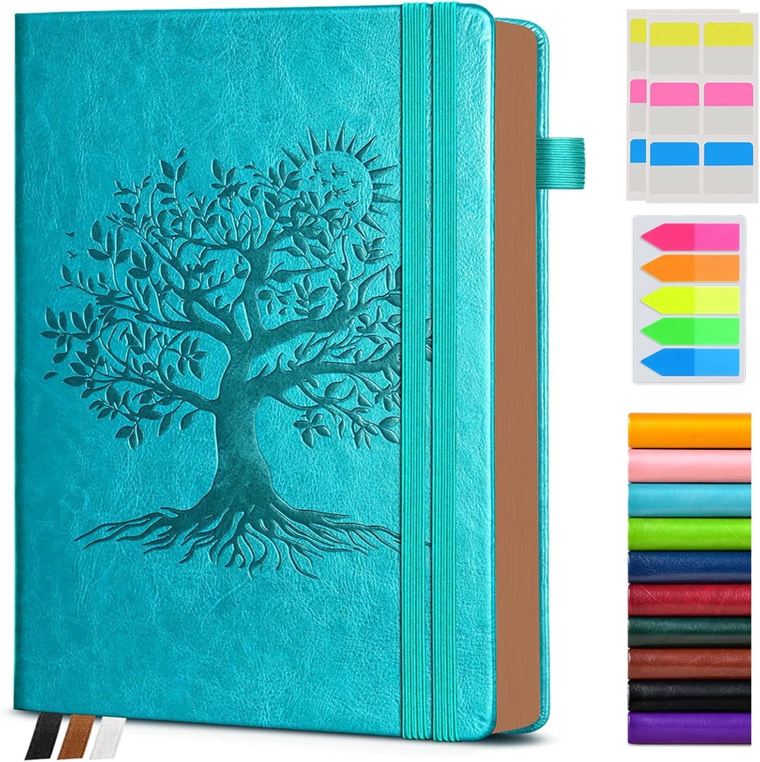 Vintage Leather Journal – 300 Page Lined Journal Notebook with Numbered Pages…
