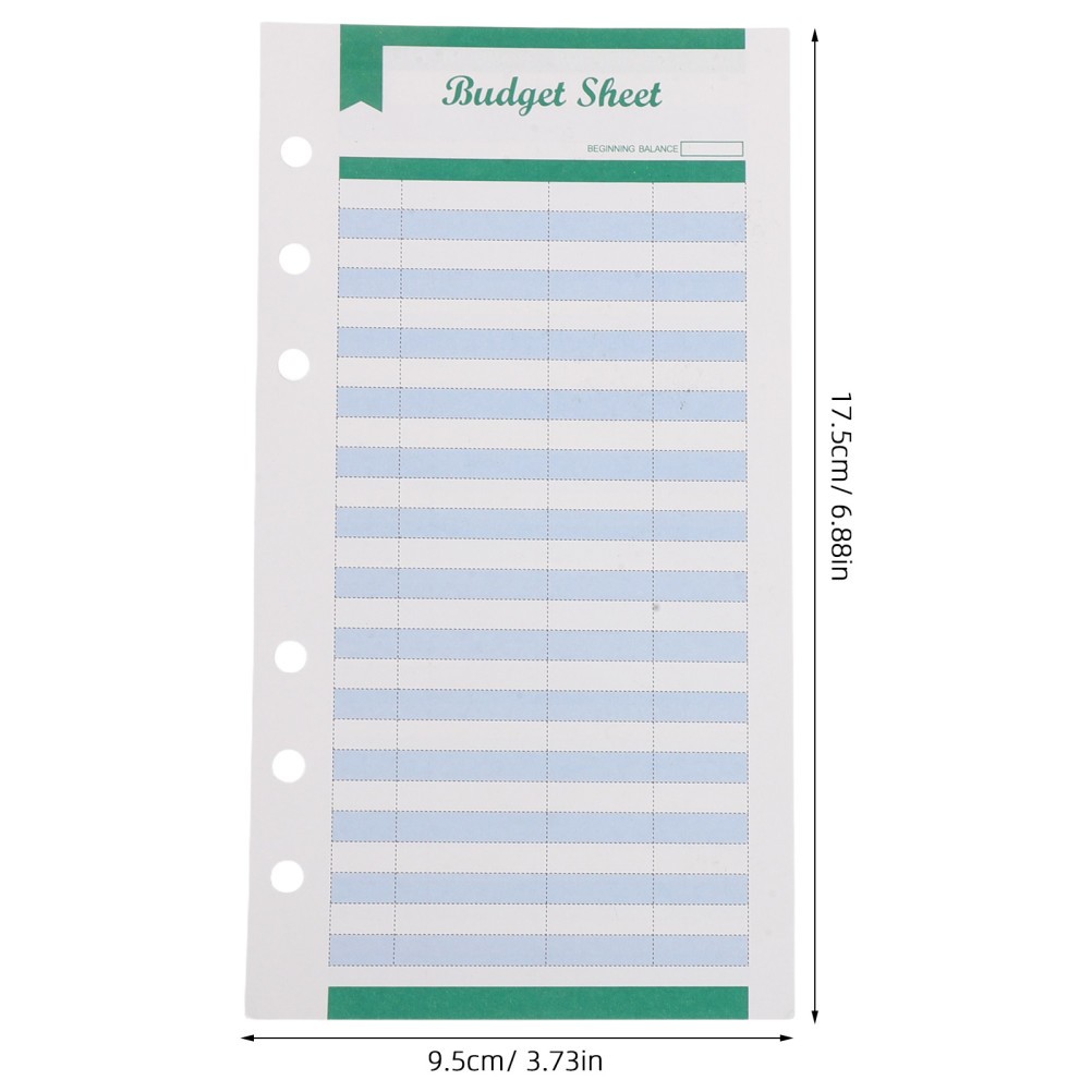 Multi Color Budgeting Binder Refills A6 Planner Inserts for Expense Tracking
