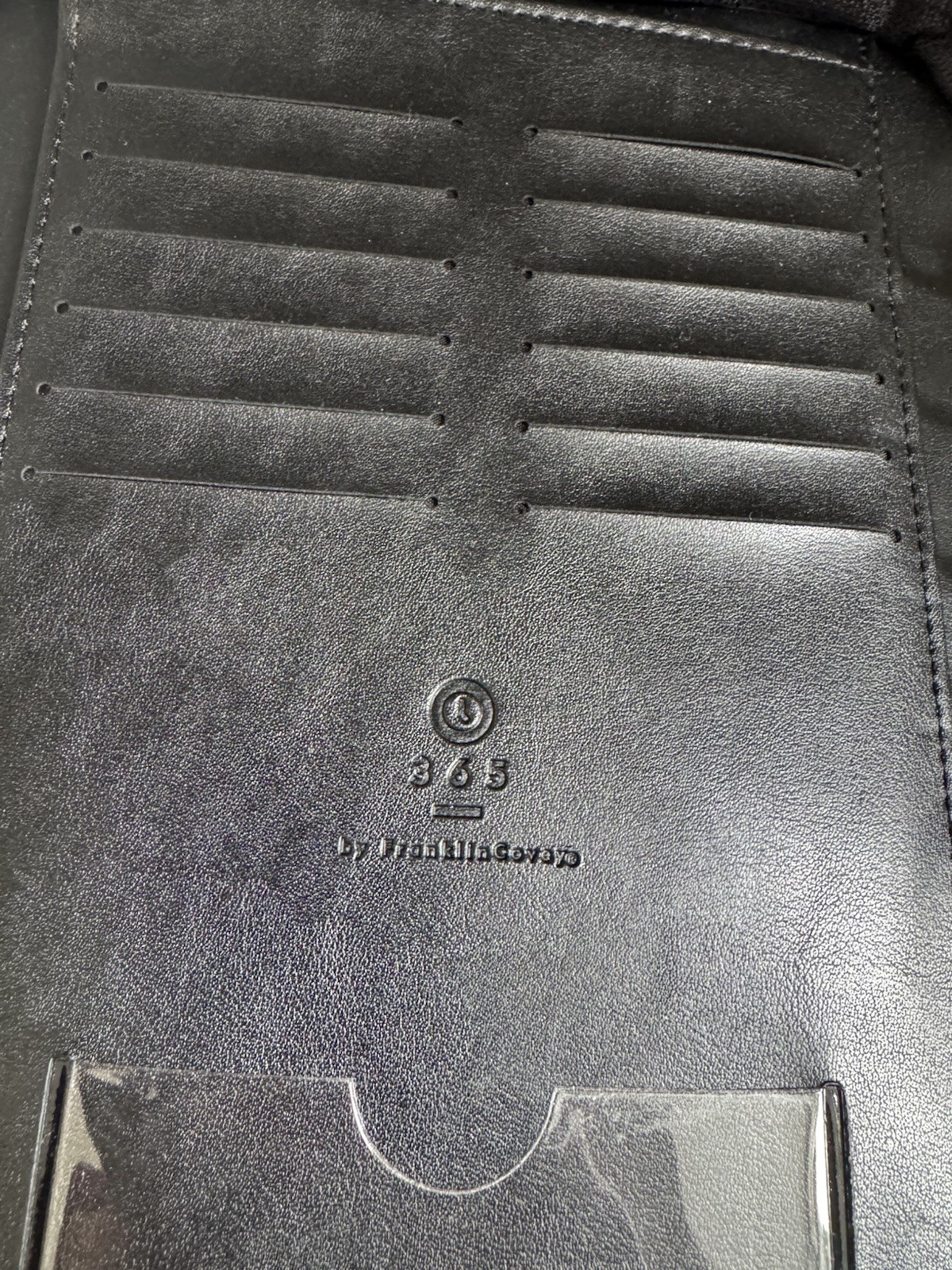 VTG Y2K Franklin Covey 365 Black Planner Zip Around 7 Ring Binder 10.5×8 🔥🔥