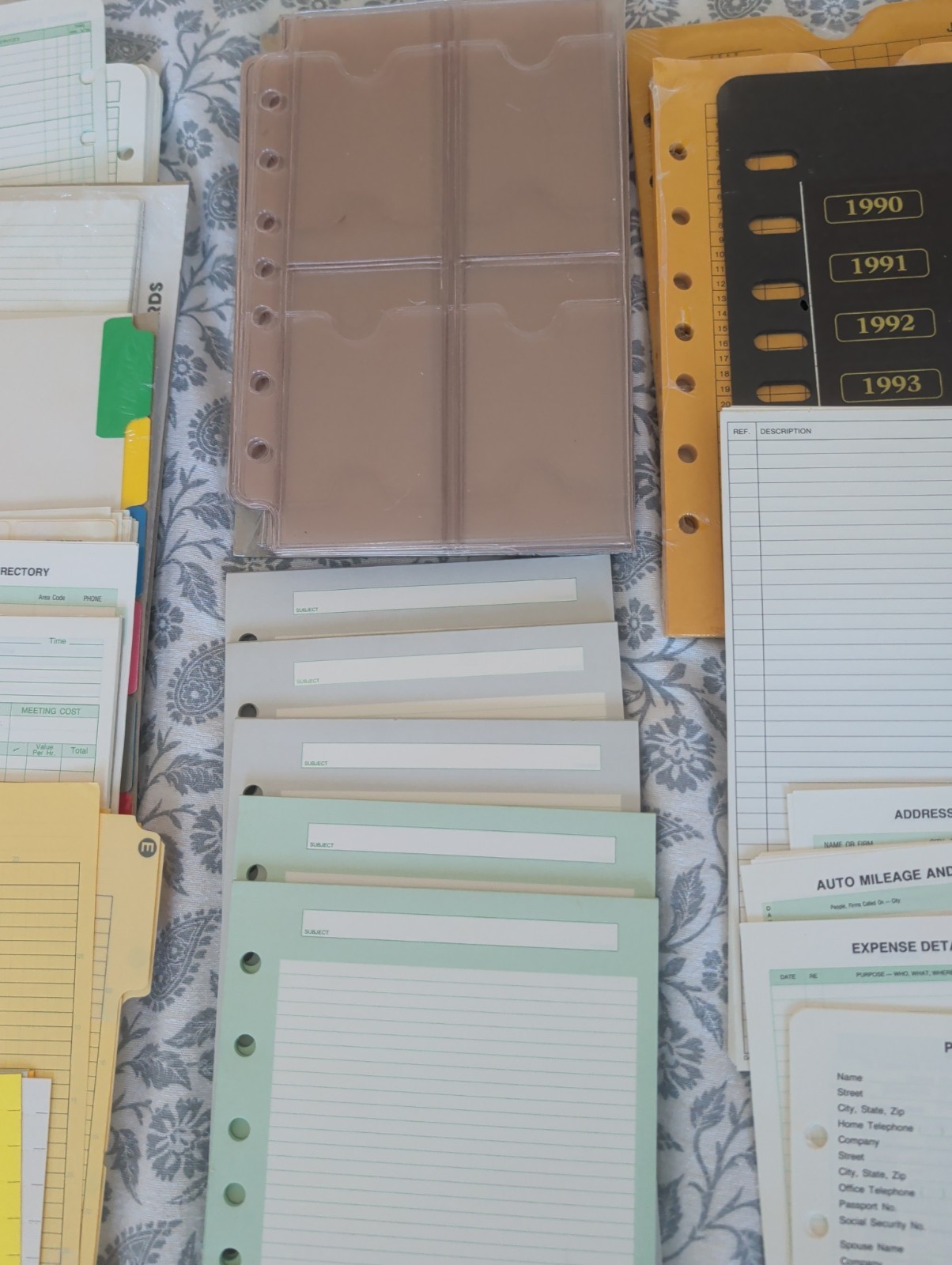 Day-Timer Organizer-Assortment Extra Pages-Spiral Pocket Size Planner Refill