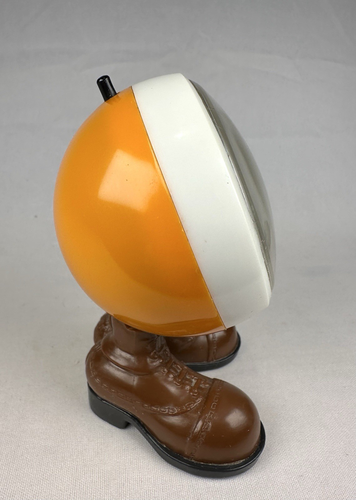 Vintage JSNY Perpetual Desk Button Flip Calendar Orange Ball On Boots Hong Kong