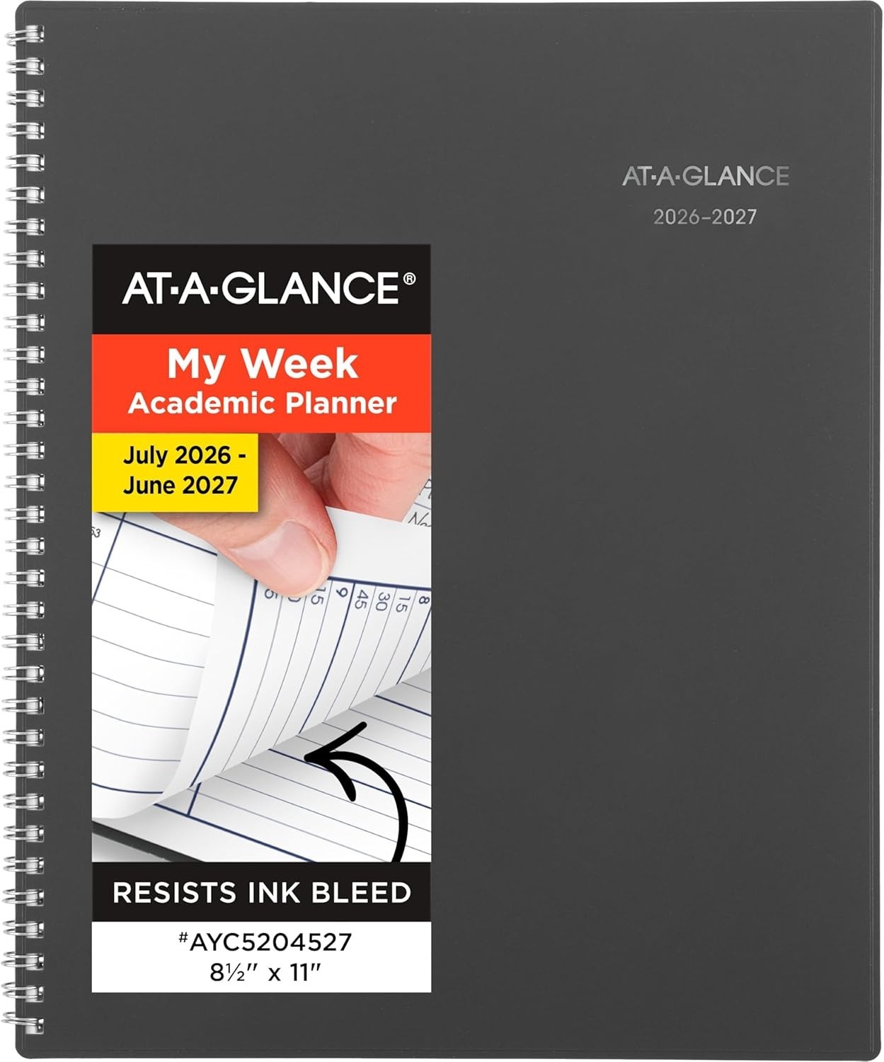 AT-A-GLANCE 2026 Appointment Book Planner, Weekly, 8″ x 11″, Large, Quarter-Hour