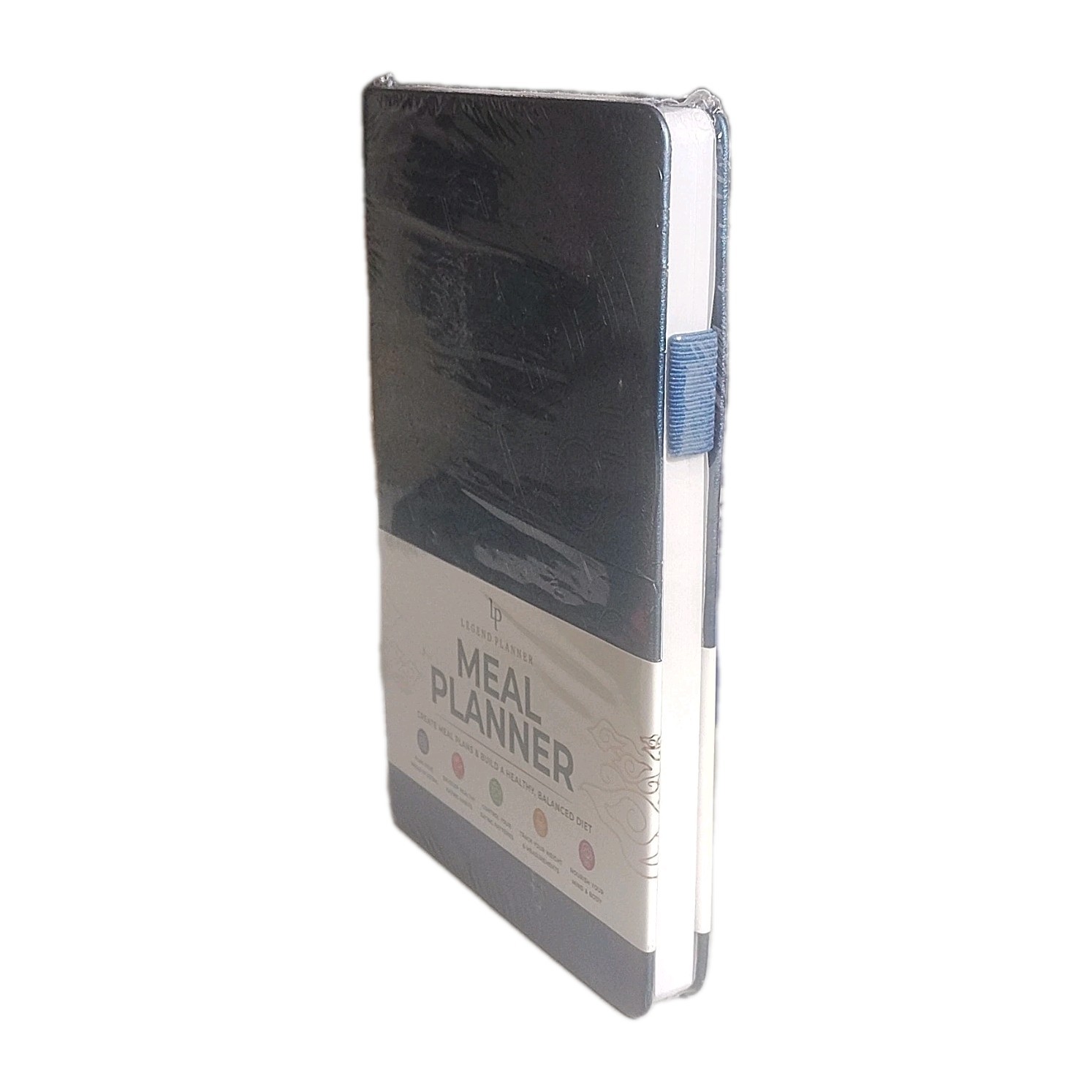 Legend Planner A5 Meal Planner Mystic Blue Faux Leather Habit & Weight Tracker
