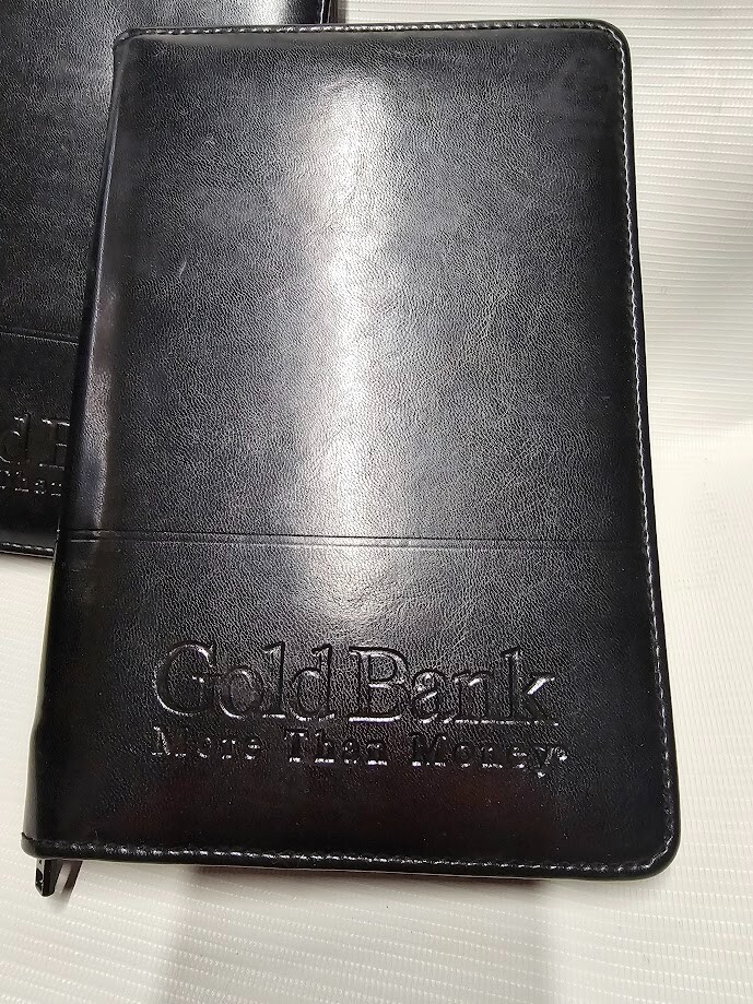 2 black Gold Bank Notepad Sketch Book Journal New Promotional Items