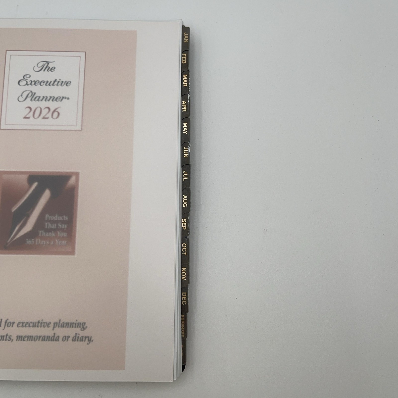 Pilot The Executive Planner 2026 Brown Faux Leather Large Padfolio Office