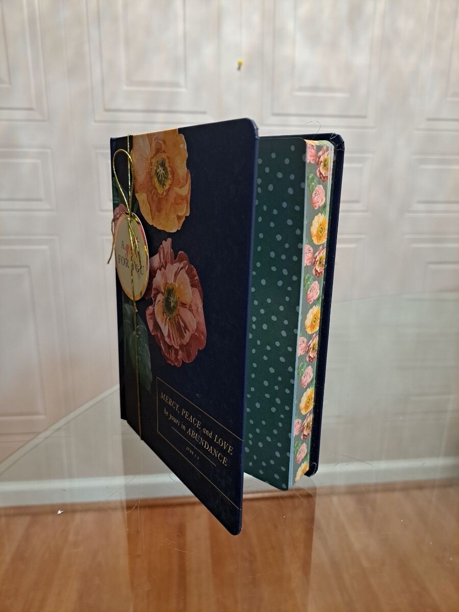 Smooth-Finish Soft Cover Journal with Ribbon Marker “ Let Go And Let Gad”