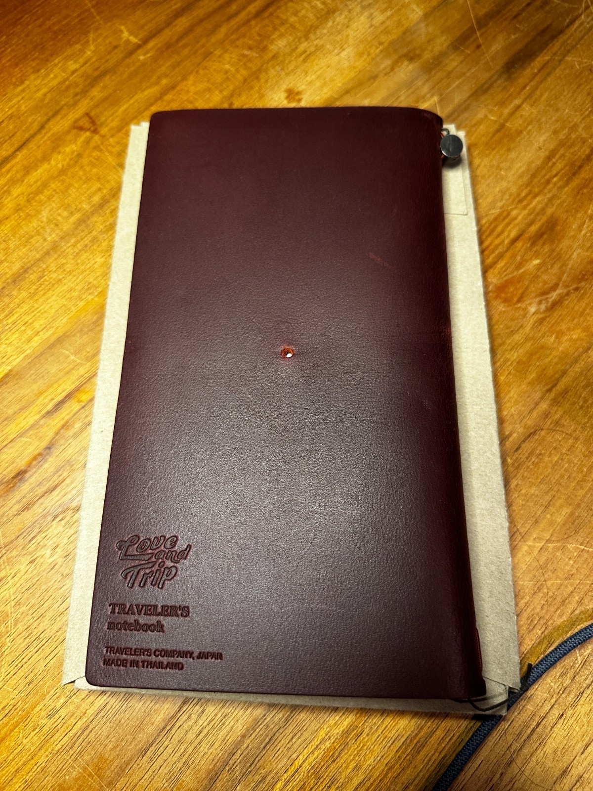Traveler’s Company LOVE AND TRIP Notebook Red Leather Cover Regular
