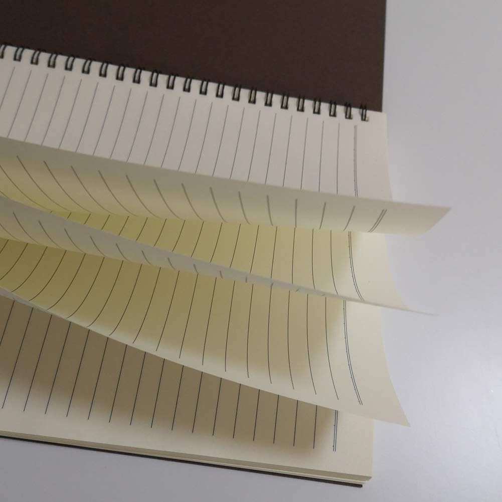 Spiral Bound Notebook Lined Journal B5 Size with Kraft Paper Cover 140 Pages