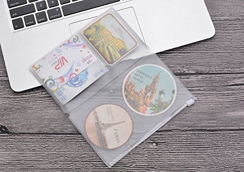 Set of 4 Zipper Pocket Refill Pack Plastic Clear Inserts Pouch for Notebook, …