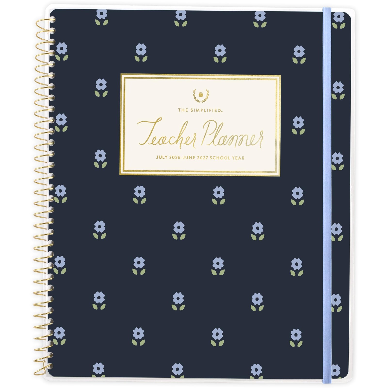 AT-A-GLANCE Teacher Planner 2026-2027 Weekly & Monthly Academic Floral