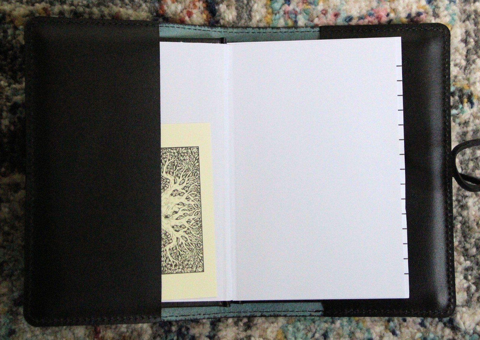 Oberon Design Leather Small Journal Cover – YOSEMITE HALF DOME in BLUE