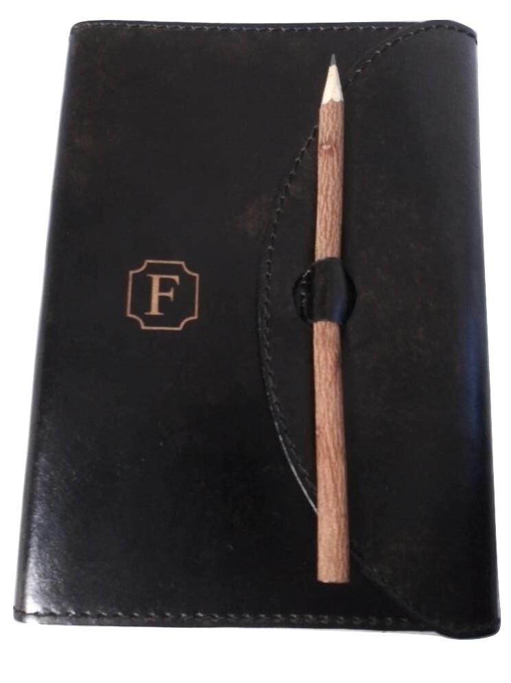 Handcrafted Leather Journal Notebook Custom Made Leather Personalized Logo F