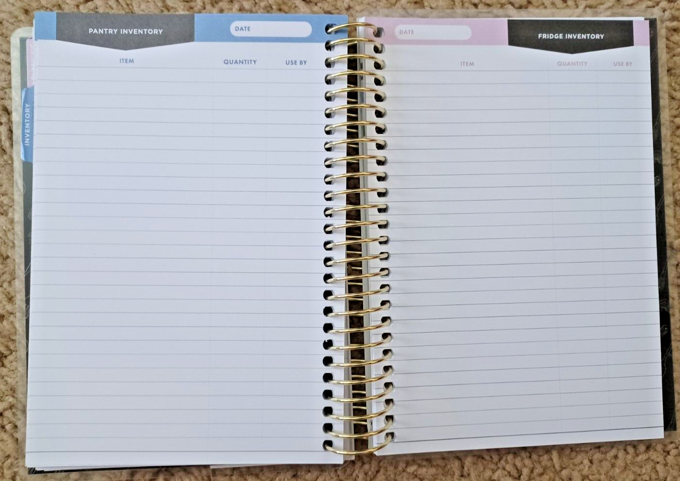🍽 NEW Menu Planner 5×7 Recollections Spiral Book List Pantry Grocery Recipe Org