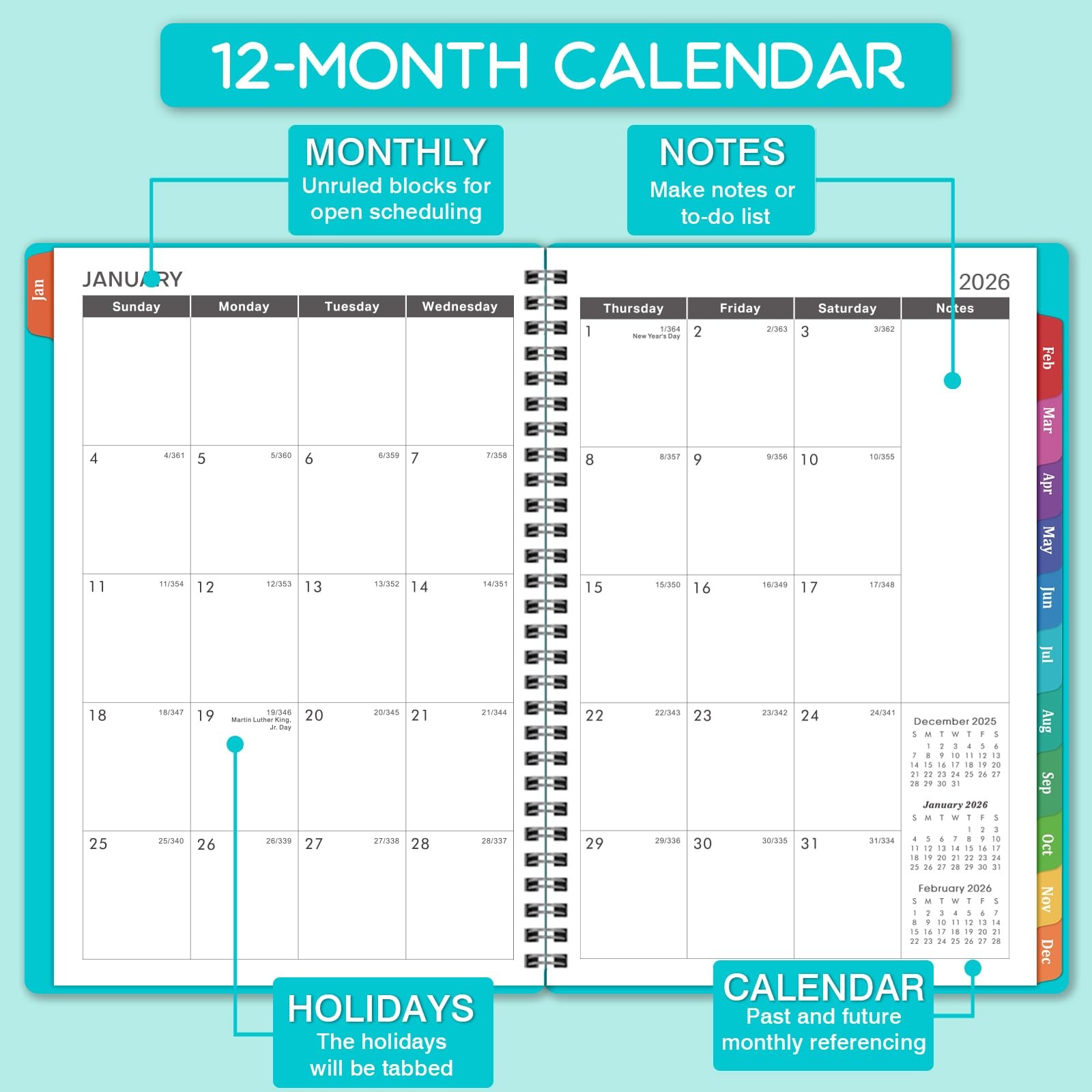 2026 Appointment Book/Planner – Weekly Appointment Book/Planner 2026, January…