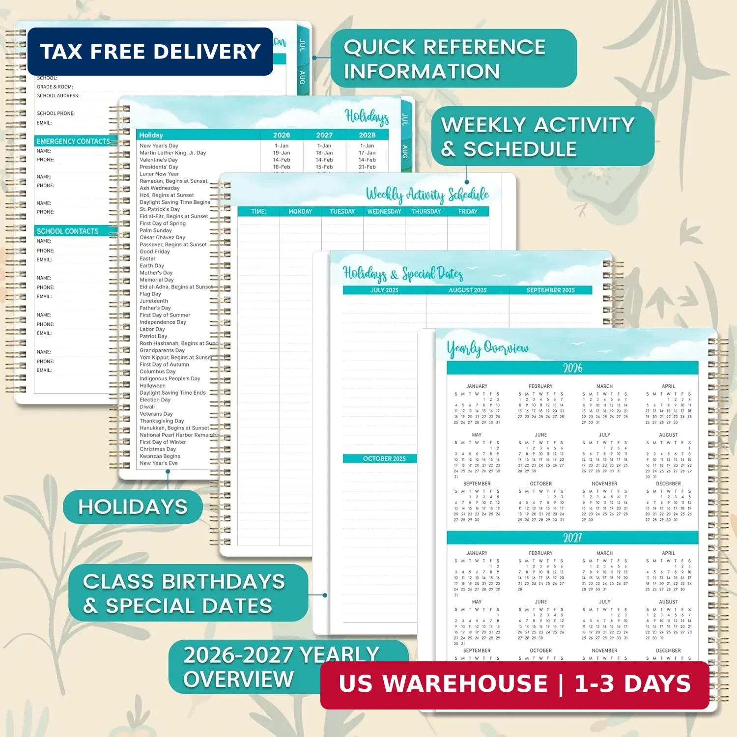 Teacher Planner 2026-2027- Teacher Planner, Teacher Lesson Planner from July 202