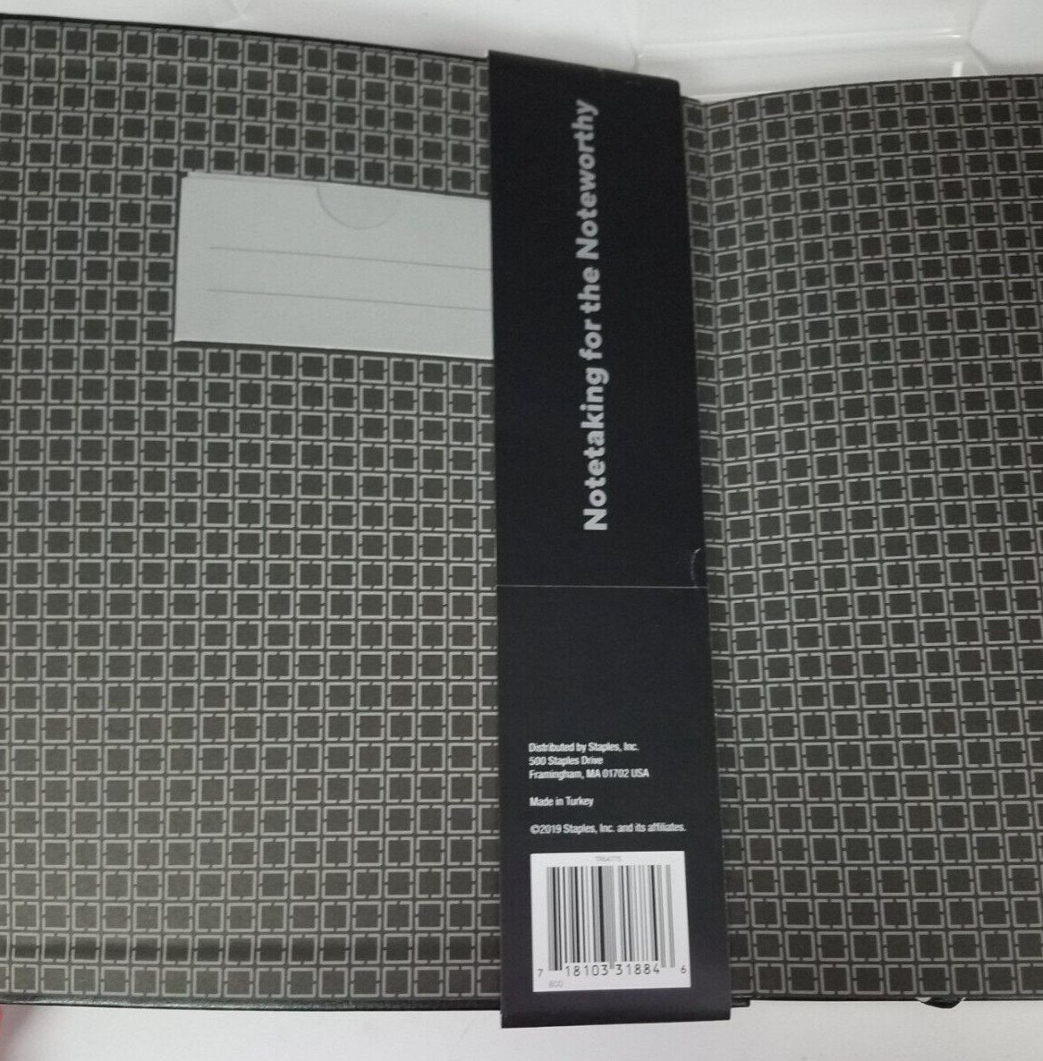 Flexible-Cover Business Journal 1-Subject, Quadrille Rule,Black Cover,10X8 Shts